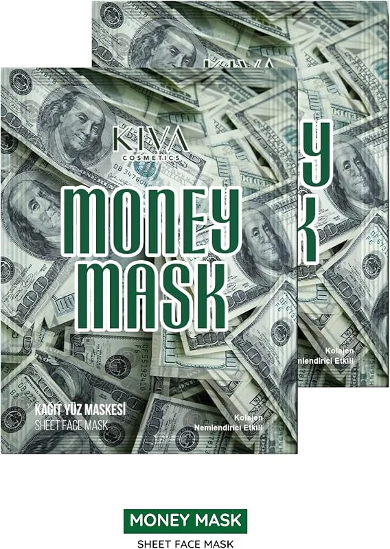 DOLAR DESENLİ KAĞIT YÜZ MASKESİ 2'Lİ — Cilt bakımı