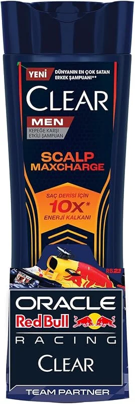 Clear Men Kepeğe Karşı Etkili Şampuan Scalp Maxcharge Oracle Red Bull Racing 330 ml — Saç bakımı