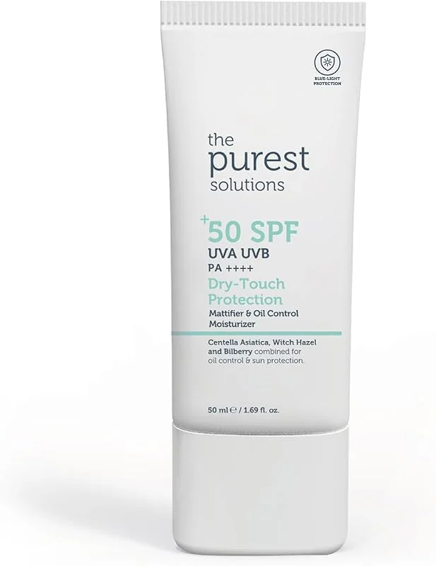 The Purest Solutions, Yağlı ve Karma Ciltler İçin Matlaştırıcı Güneş Koruyucu Krem SPF 50, 50 ml — Cilt bakımı