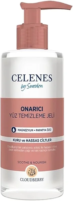 Celenes Cloudberry Köpüren Yüz Yıkama Jeli Kuru Ve Hassas Ciltler (250 ml) — Cilt bakımı