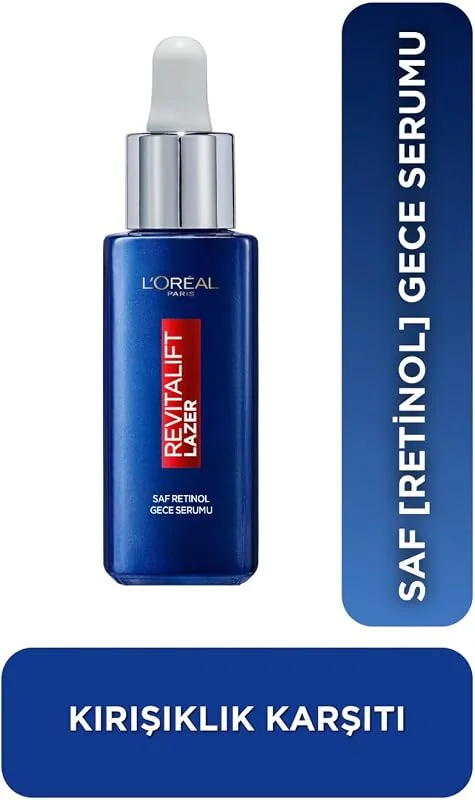 L'Oreal Paris Revitalift Lazer Saf Retinol Gece Serumu 1 Paket (1 x 30 ml) — Cilt bakımı