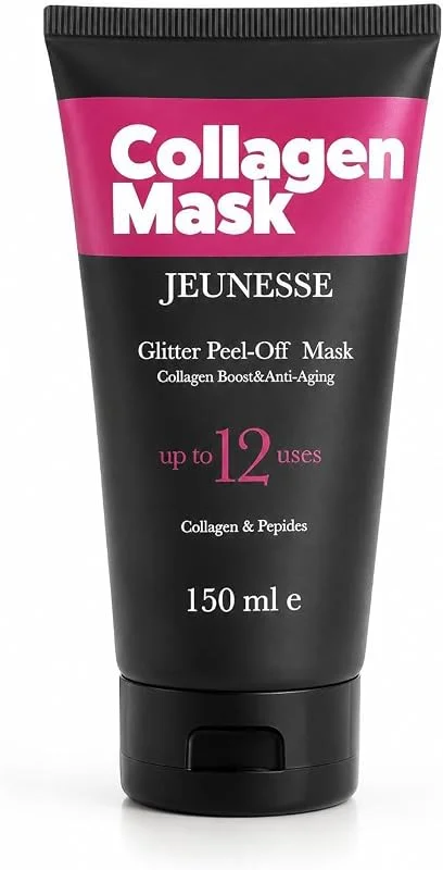 Jeunesse Collagen Mask Glitter Peel-Off Maske, 150 ml — Cilt bakımı