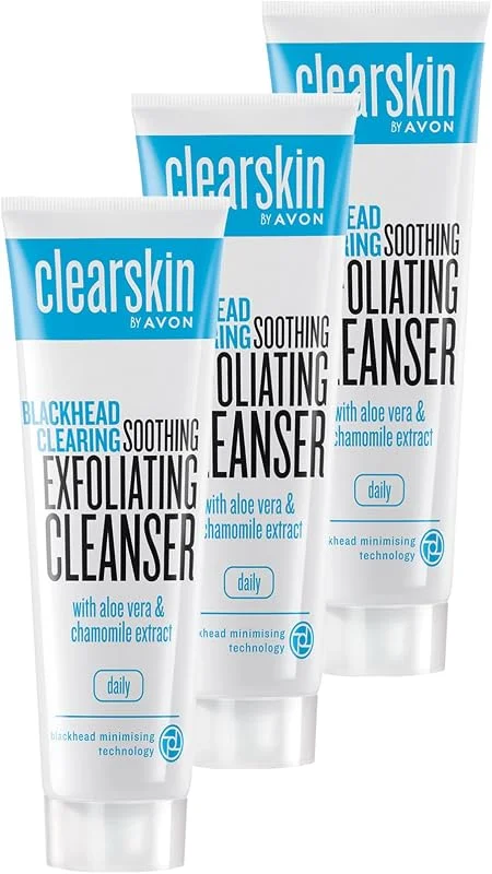 Avon Clearskin Siyah Nokta Yatıştırıcı Peeling Temizleyici 100 Ml. Üçlü Set — Cilt bakımı