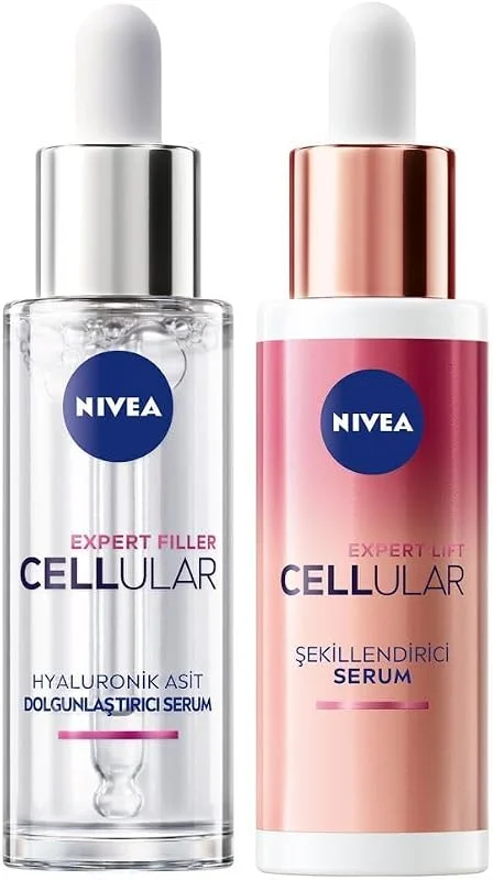 Cellular Expert Lift Şekillendirici Doğal Retinol Alternatifi Serum 30ml ve Nemlendirici Serum 30ml — Cilt bakımı
