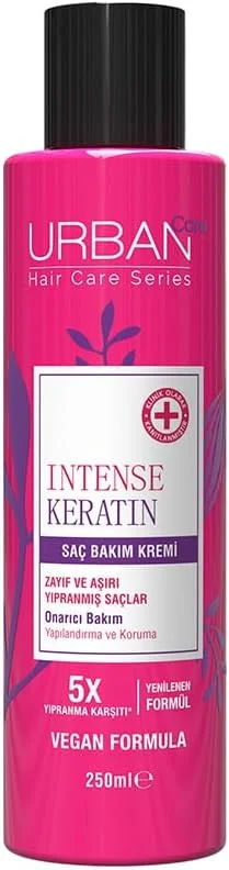 Urban Care Intense Keratin Aşırı Yıpranmış Saçlara Özel Saç Bakım Kremi 250ml — Saç bakımı