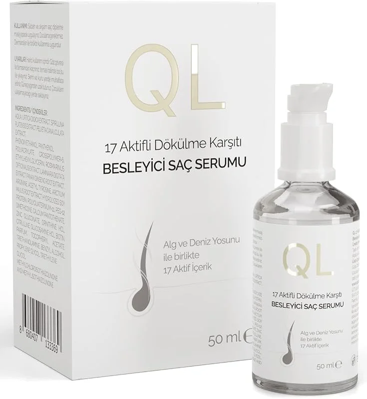 QL 17 Aktifli Saç Dökülmesine Karşı Serum Alg ve Deniz Yosunu İçerikli Besleyici Saç Serumu — Saç bakımı