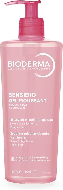 Bioderma Sensibio Foaming Gel Hassas ve Normal Ciltler için Nemlendirici Etkili Durulanan Micellar Yüz Temizleme Jeli — Cilt bakımı