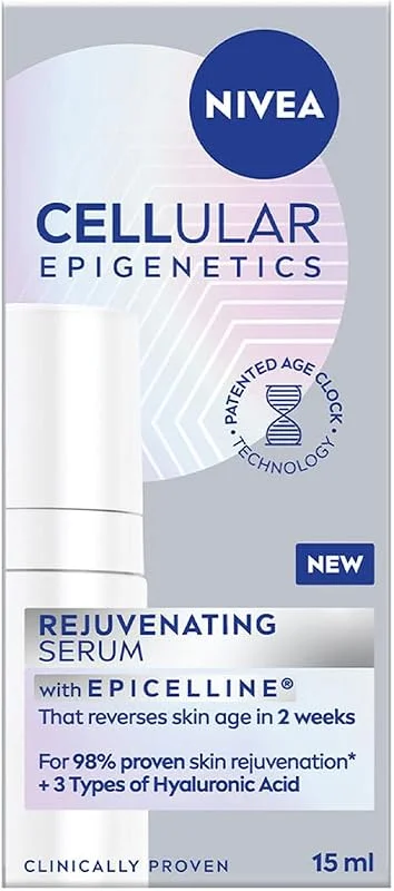 NIVEA Cellular Epigenetics Rejuvenating Yaşlanma Karşıtı Cilt Serumu 15ml, Dolgunlaştırıcı, Hyaluronik Asit, Deneme Boyu — Cilt bakımı