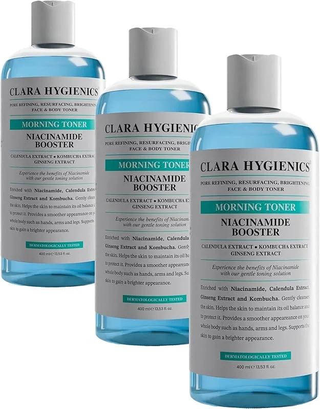 Niacinamide Booster Firming Face and Body Vegan Morning Toner 400ml Tonik (3 paketi) — Cilt bakımı