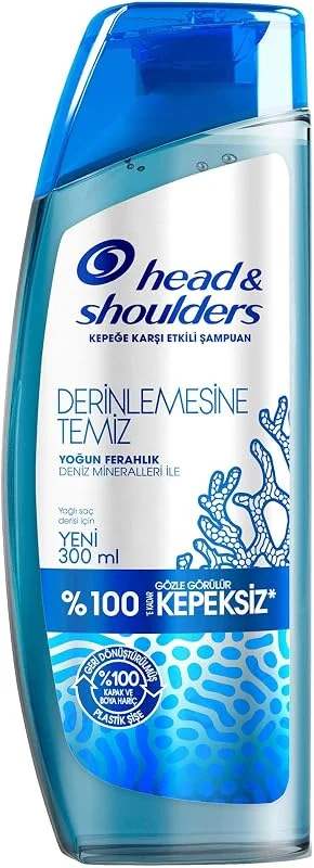 Head & Shoulders Derinlemesine Temizlik Şampuan Yoğun Ferahlık Deniz Mineralleri 300 ml — Saç bakımı