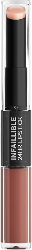 L'ORÉAL PARIS Infaillible 2-Step 24 Saat Kalıcı Likit Ruj & Balm - 101 Everlasting Paris — Makyaj