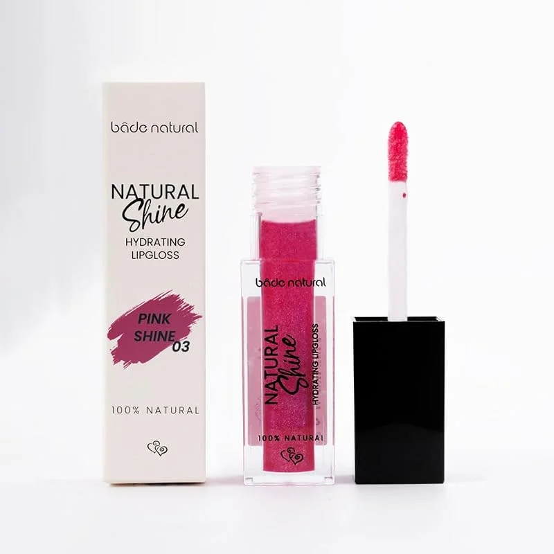 Bade Natural Nemlendirici Lipgloss Pink Shine 03 Dudak Parlatıcısı — Makyaj