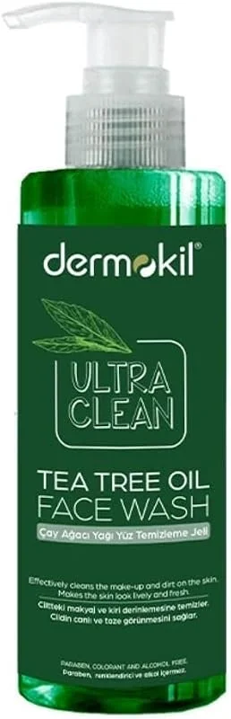DERMOKİL Çay Ağacı Yağı Yüz Temizleme Jeli 300 ml — Cilt bakımı