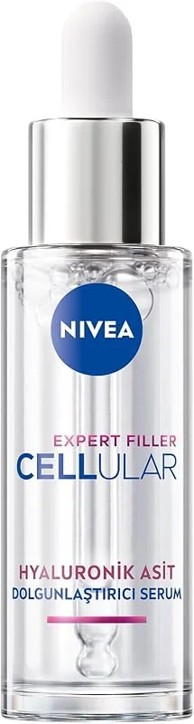 NIVEA Cellular Expert Filler Nemlendirici Cilt Serumu 30ml, Kırışıklık Karşıtı, Dolgunlaştırıcı, Saf Hyaluronik Asit, Tüm Cilt Tipleri — Cilt bakımı