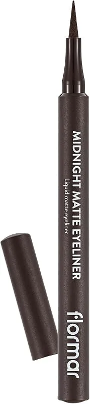Flormar Mat Likit Kalem Eyeliner (KAHVE) - Midnight Matte Eyeliner - 002 Brown - 8690604641659 — Makyaj