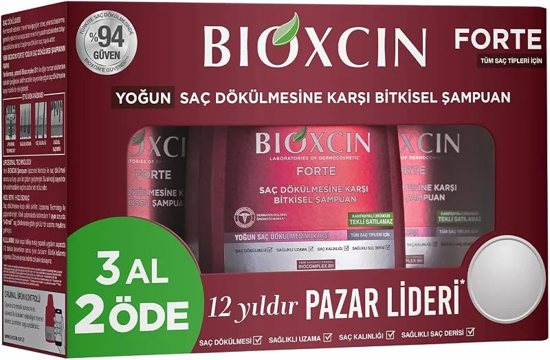 Bioxcin Forte Şampuan 300ml 3al2 Öde — Saç bakımı