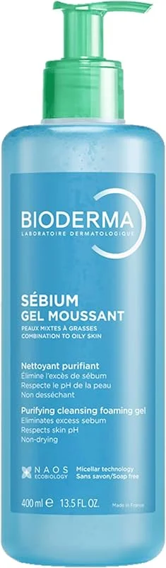 Bioderma Sebium Karma, Yağlı ve Akne Eğilimli Ciltler için Yüz, Vücut Temizleme Jeli 400 Mililitre — Cilt bakımı