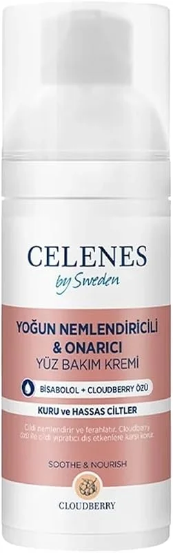 Celenes Cloudberry Yatıştırıcı Yüz Bakım Kremi Kuru Ve Hassas Ciltler (50 ml) — Cilt bakımı