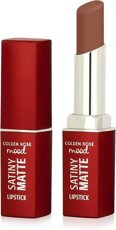 Golden Rose Mood Satiny Matte Lipstick No:01 Bare Nude - Mat Ruj — Makyaj