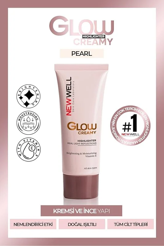 New Well Glow Creamy Highlighter Doğal Işıltılı Krem Aydınlatıcı 30 Ml Pearl 01 — Makyaj