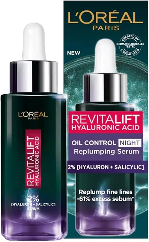 L'Oreal Paris Revitalift Hyaluronic Acid, 2% Hyaluronic + Salicylic Serum, 30 ml — Cilt bakımı