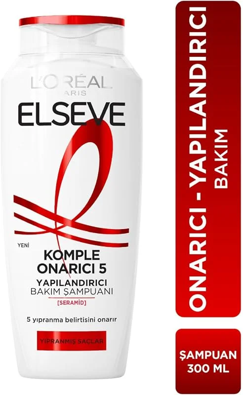 L'Oréal Paris Elseve Komple Onarıcı 5 Yapılandırıcı Bakım Şampuanı 300 ml — Saç bakımı