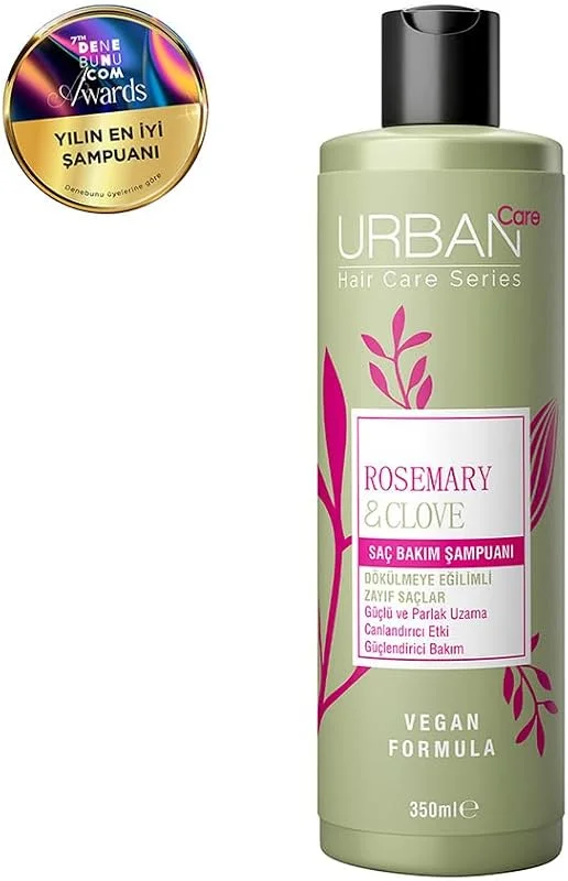 Urban Care Rosemary & Clove Biberiye ve Karanfil Canlandırıcı ve Güçlendirici Saç Bakım Şampuanı-350 ml-vegan — Saç bakımı