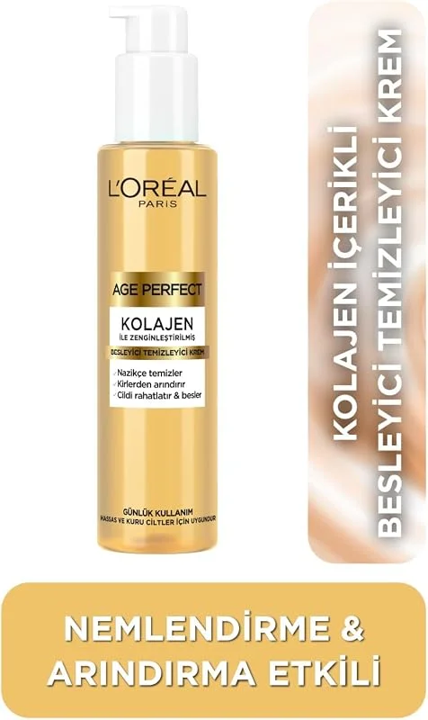 L'Oreal Paris Age Perfect Kolajen Yüz Temizleme Jeli 150 ml — Cilt bakımı