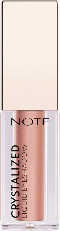 Note Cosmetics Crystalized Liquid Eyeshadow Likit Metalik Göz Farı, 01 Soft Elegance — Makyaj