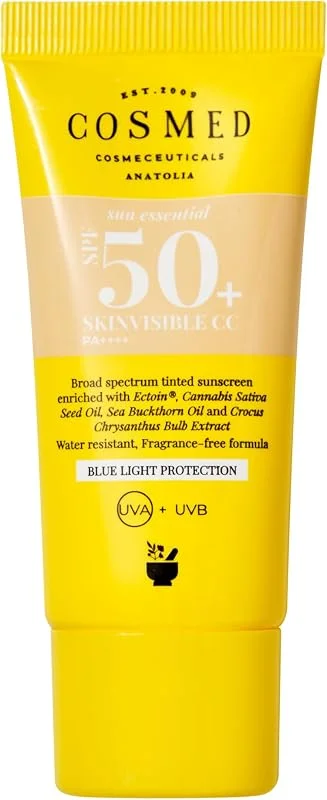 Cosmed Tüm Cilt Tipleri İçin Renkli Suya Dayanıklı SPF50 Güneş Kremi 30 ml — Cilt bakımı