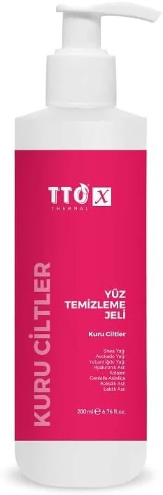 TTO X Yüz Temizleme Jeli – Kuru Ciltler Için Nemlendirici & Nazik Formül 200 Ml — Cilt bakımı