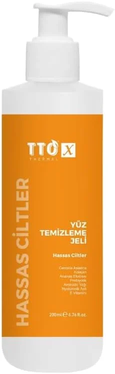 TTO X Yüz Temizleme Jeli – Hassas Ciltler Için Nazik & Yatıştırıcı Formül 200 Ml — Cilt bakımı