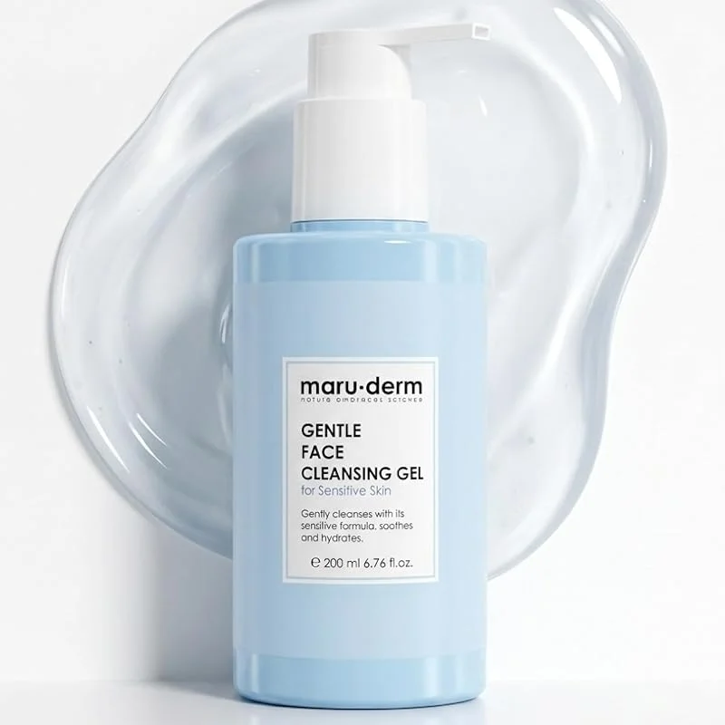 Maruderm Hassas ve Atopiye Eğilimli Ciltler İçin Yüz Temizleme Jeli – Nazik Arındırıcı Nem Destekli Temizleyici, Papatya & Aloe Vera ile, 200 ML — Cilt bakımı