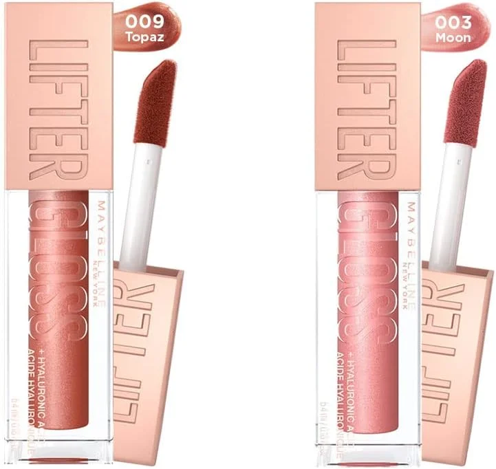 Maybelline New York Lifter Gloss Nemlendirici Dudak Parlatıcı Seti - 003 Moon + 009 Topaz — Makyaj