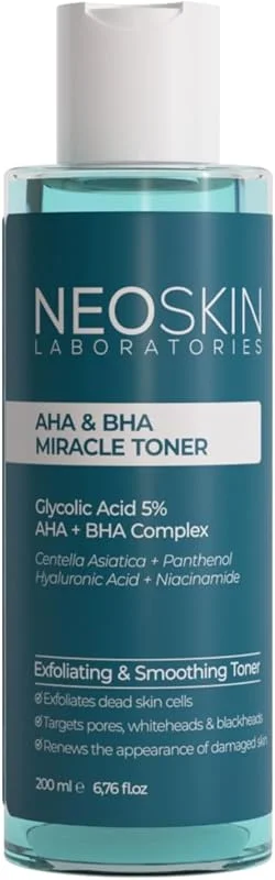 NEOSKIN Aha & Bha Mıracle Toner-aha &bha Arındırıcı Ve Gözenek Sıkılaştırıcı Temizleyici Tonik — Cilt bakımı