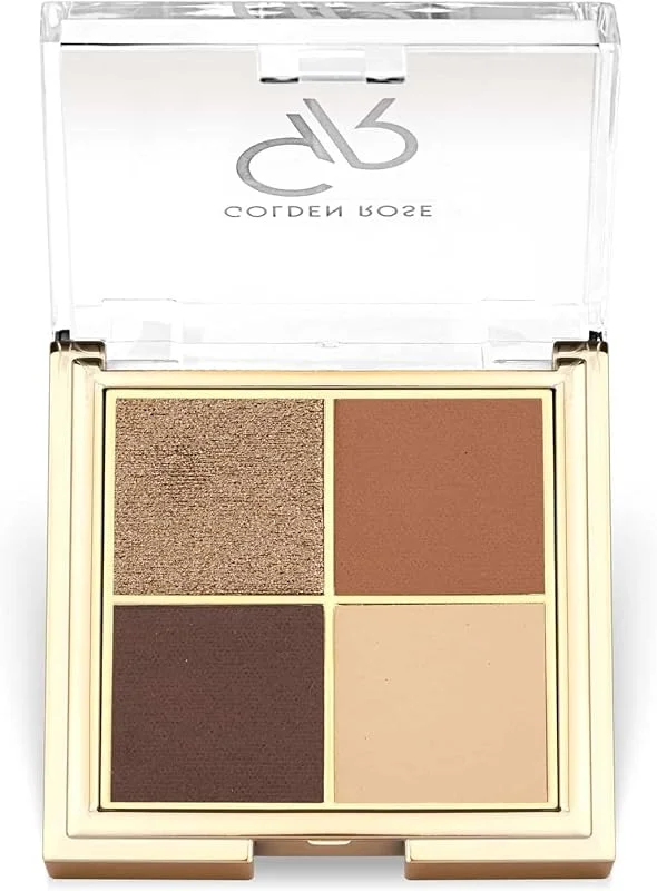 Golden Rose Quattro Eyeshadow Palette - 04 Coffee Dream - Dörtlü Far Paleti — Makyaj