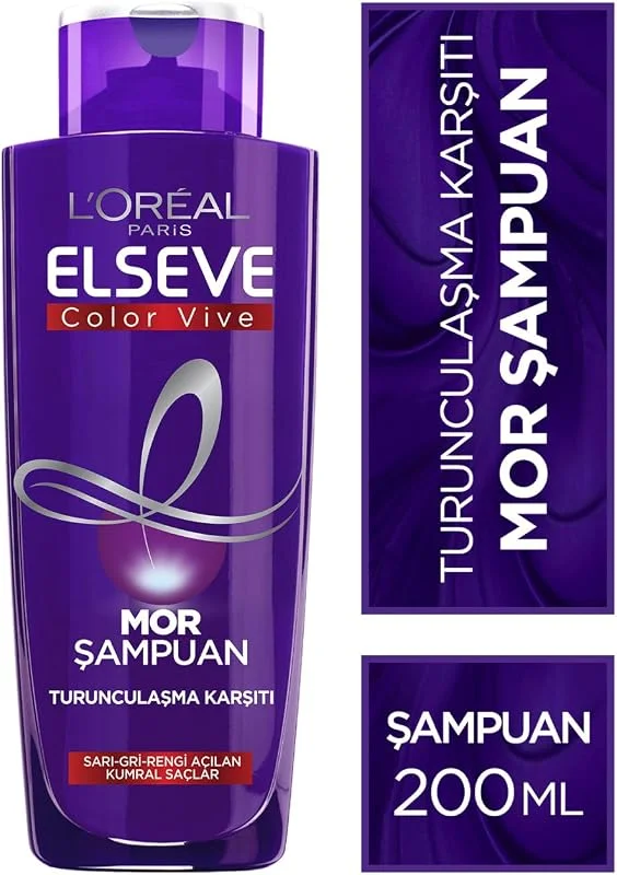 L'Oreal Paris Elseve Turunculaşma Karşıtı Mor Şampuan 200 ml — Saç bakımı