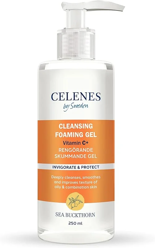 Celenes By Sweden Sea Buckthorn Yüz Yıkama Jeli Yağlı ve Karma Ciltler için 250 ml — Cilt bakımı