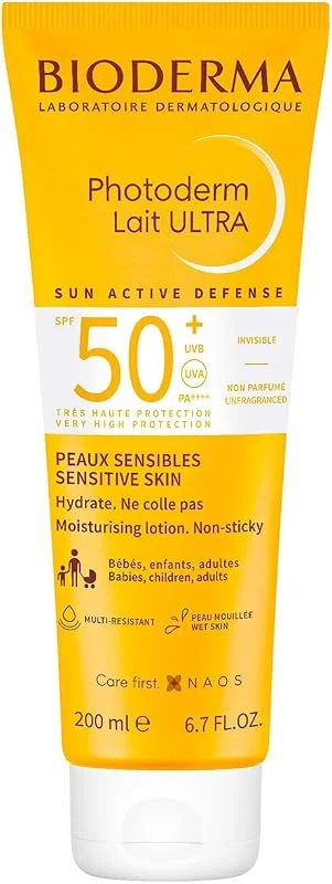 Bioderma Photoderm Lait Ultra SPF50+ Tüm Ciltler için Çok Yüksek Korumalı Süt Formda Yüz, Vücut Güneş Kremi 200 ml — Cilt bakımı