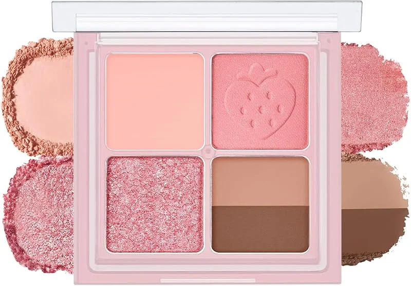 Peripera Mat, Parıltılı Tonlarda 5'Li Far Paleti Ink Pocket Shadow Palette (07 Spring Strawberries) — Makyaj