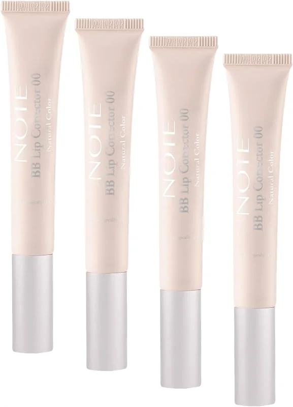 Note Cosmetics BB Lip Corrector 00 Renk Eşitleyici Dudak Parlatıcısı, Şeffaf (4 paketi) — Makyaj