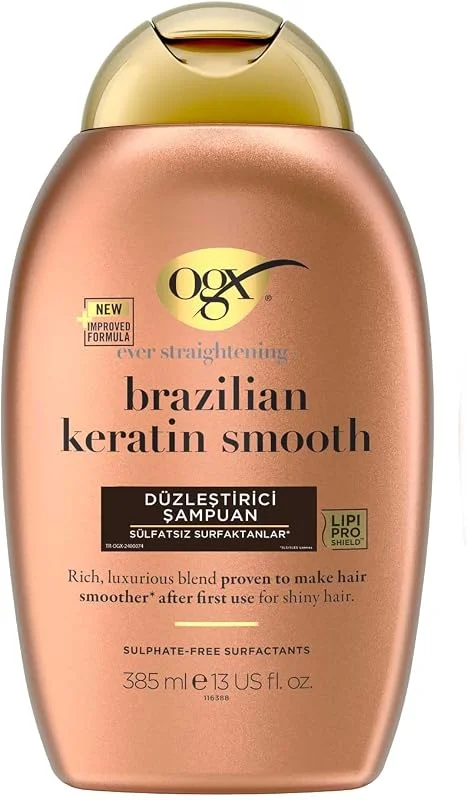 OGX Brazilian Keratin Smooth Düzleştirici Sülfatsız Şampuan 385 Ml — Saç bakımı