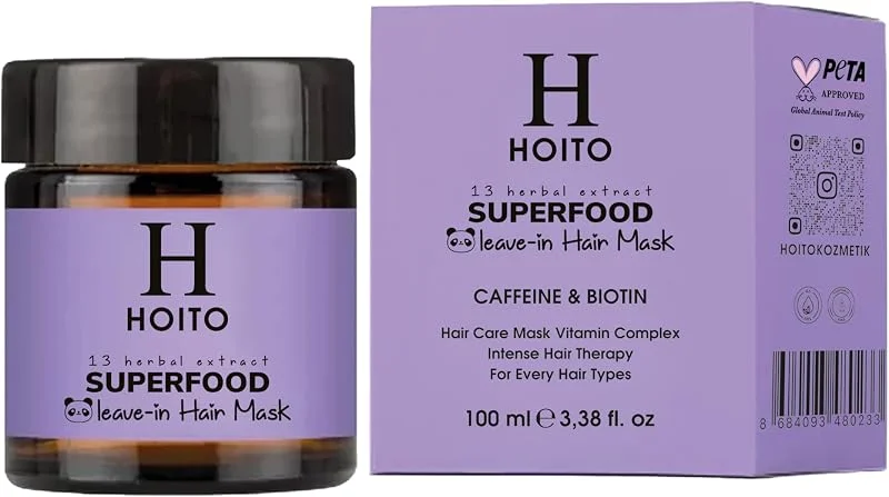 Hoito Superfood Leave-ın Hair Mask 100ml - Besleyici Durulanmayan Saç Bakım Maskesi — Saç bakımı