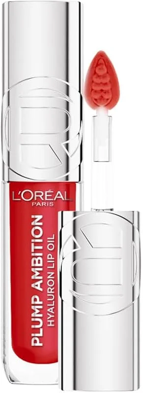 L'Oreal Paris Plump Ambition Hyaluron Lip Oil Besleyici ve Nemlendirici Dudak Parlatıcısı - 380 Rouge In Love — Makyaj