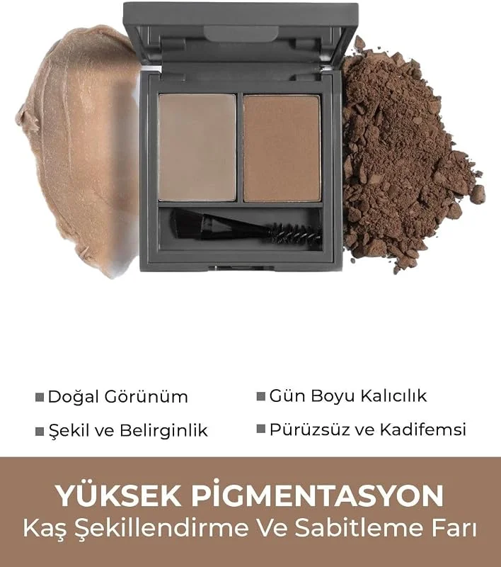 ALIX AVIEN Şekillendirici, Belirginleştirici Kahve Kaş Sabitleme Farı-perfect Fix Brow Palette 702 Brown — Makyaj