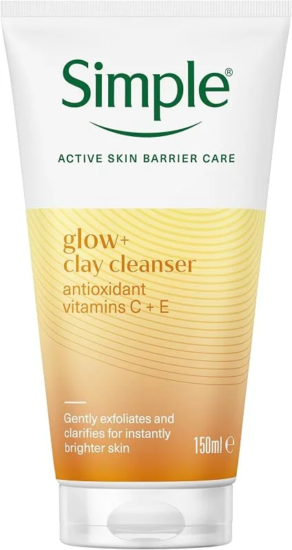 Simple Işıltılı & Temiz 2'si 1 Arada Bambu ile Peeling Kil ile Temizlik Işıltısını Kaybetmiş Ciltler için, 150 ml — Cilt bakımı