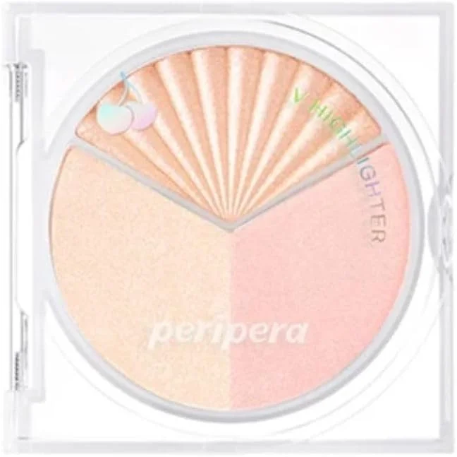 PERIPERA İnci Işıltıları İçeren Aydınlatıcı Paleti V Highlighter Ad (001 Shining On) — Makyaj