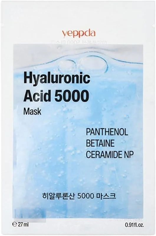 hyalüronik asit içeren yoğun nemlendirici kağıt maske Yeppda hyaluronic acid mask 27ml — Cilt bakımı
