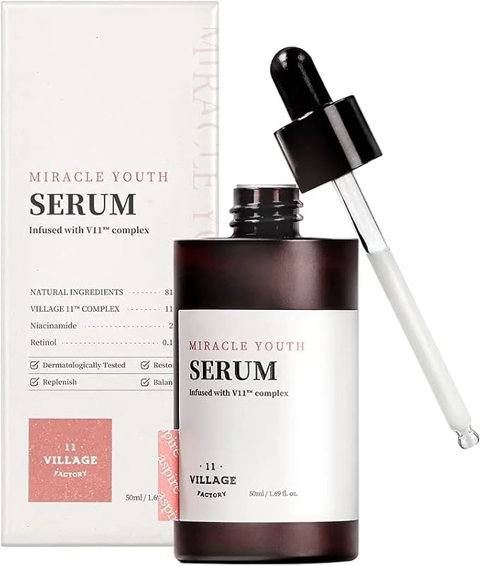 VILLAGE11FACTORY Village 11 Factory Miracle Youth Serum 50 ml – Vegan%0.1 Retinol & Niasinamid Serum — Cilt bakımı