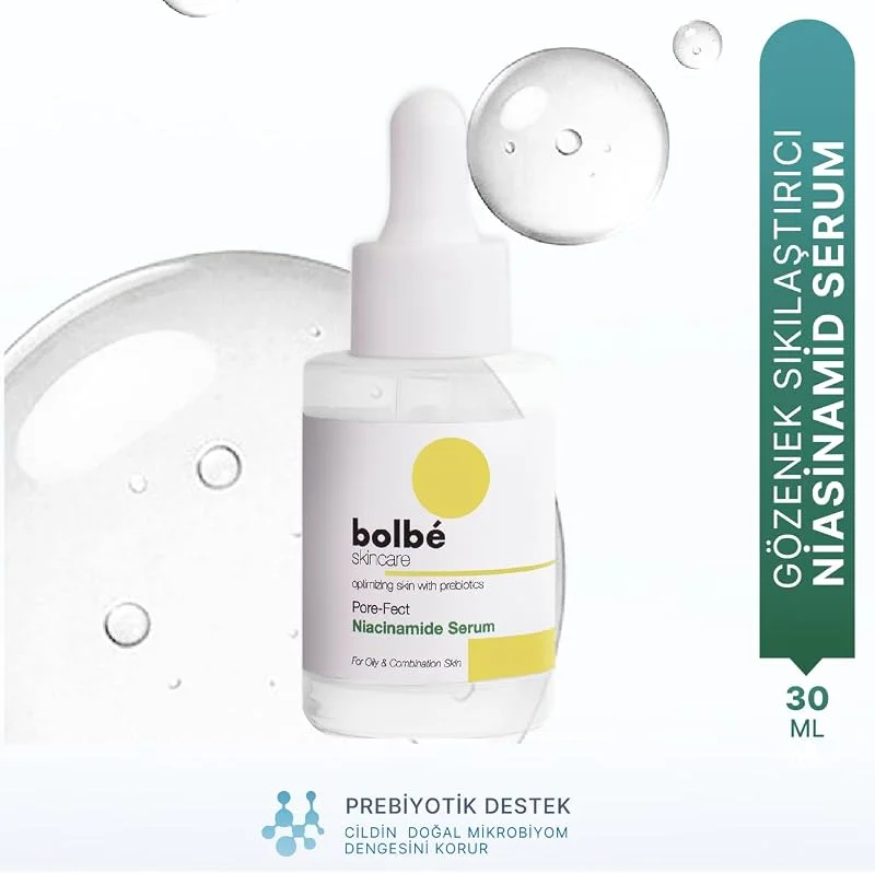 Gözenek Sıkılaştırıcı, Aydınlatıcı, Yatıştırıcı Bariyer Güçlendirici Niacinamide Serum - 30 ml — Cilt bakımı